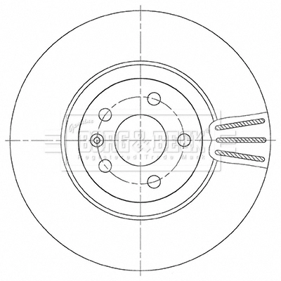  Tarcza hamulcowa przednia Volvo XC40 