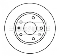  Tarcza hamulcowa przednia Land Rover Freelander 1