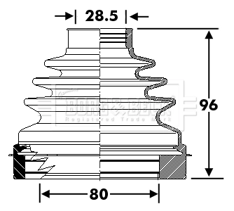 BK214A084AB Ford Osłona przegubu homokinetycznego półosi przedniej wewnętrzna