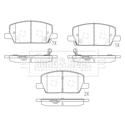 Do koszyka 1680880680 Peugeot/Citroen Klocki hamulcowe przednie tarczowe