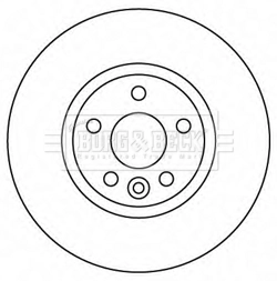 Tarcza hamulcowa przednia Volvo XC70 CROSS COUNTRY