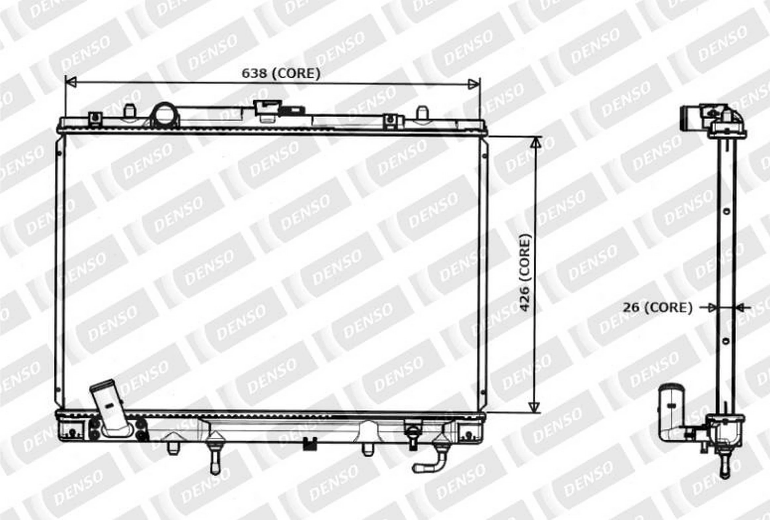 Do koszyka Chłodnica silnika Mitsubishi Montero SPORT K8, K9