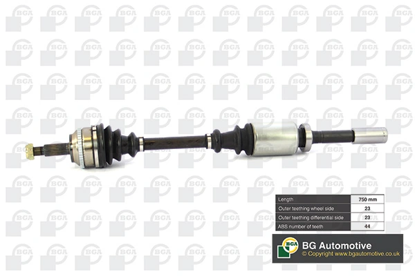 Półoś napędowa przednia prawa Polcar T49162A cena, od 74,91 USD