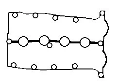 Uszczelka pokrywy zaworowej silnika KIA Sephia 2 FB