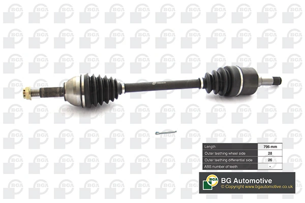 Półoś napędowa przednia lewa Ford Transit V awangarda (V184/5) (2000 - 2006) cena, od 112,56 USD