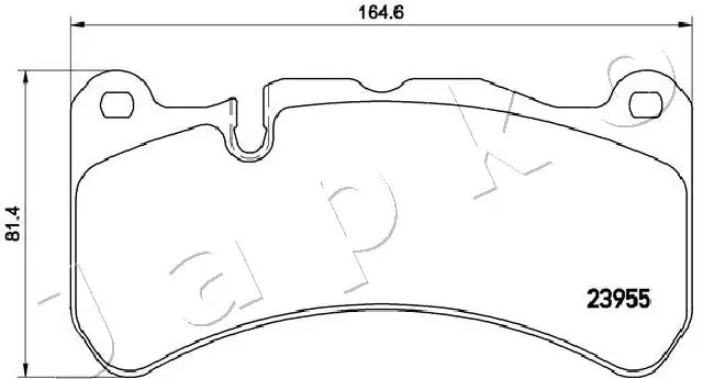 Klocki hamulcowe przednie tarczowe A0044205020 Mercedes