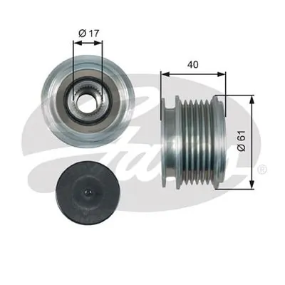 Koło pasowe alternatora Mitsubishi Outlander II XL SUV (CWW) (2005 - 2012) cena, od 33,97 USD