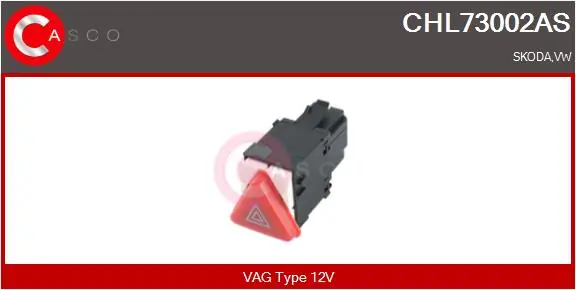 Do koszyka Przycisk włączania światła awaryjnego Skoda Fabia I 6Y5