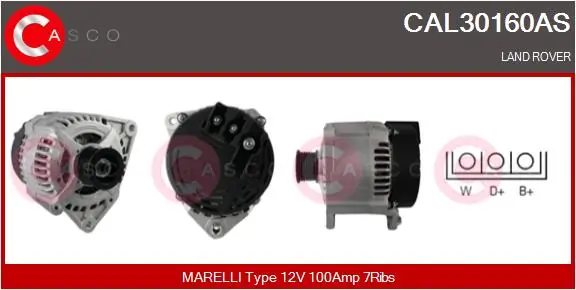 Alternator do Land Rover Range Rover LP, P38A