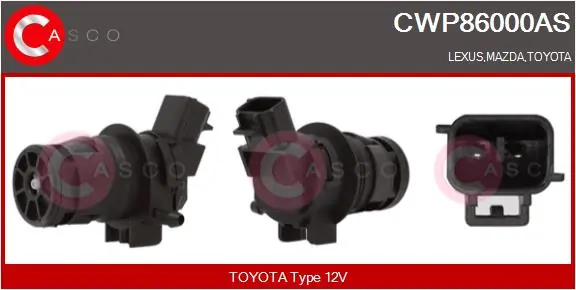 Do koszyka 8103PS2 Polcar Pompka spryskiwacza szyby przedniej