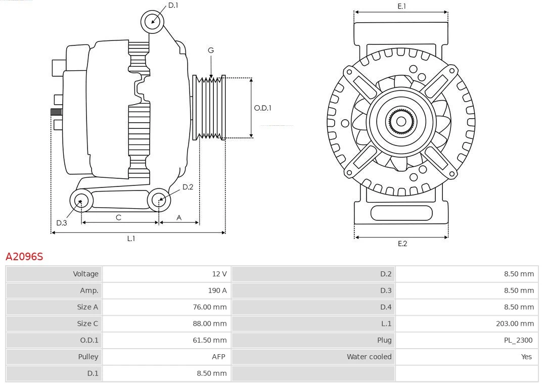 Alternator VAG 07Z903021EX cena, od 398,81 USD
