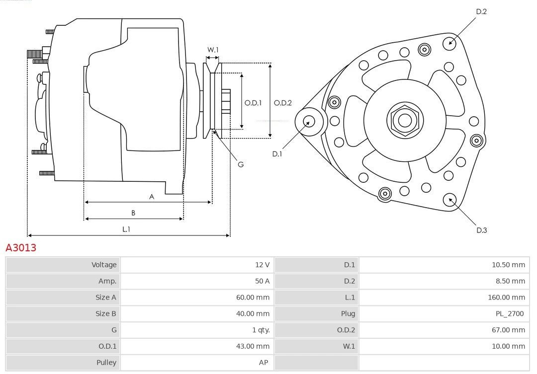 95636155 Peugeot/Citroen Alternator