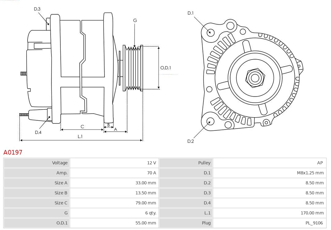  Alternator Ford Fiesta 
