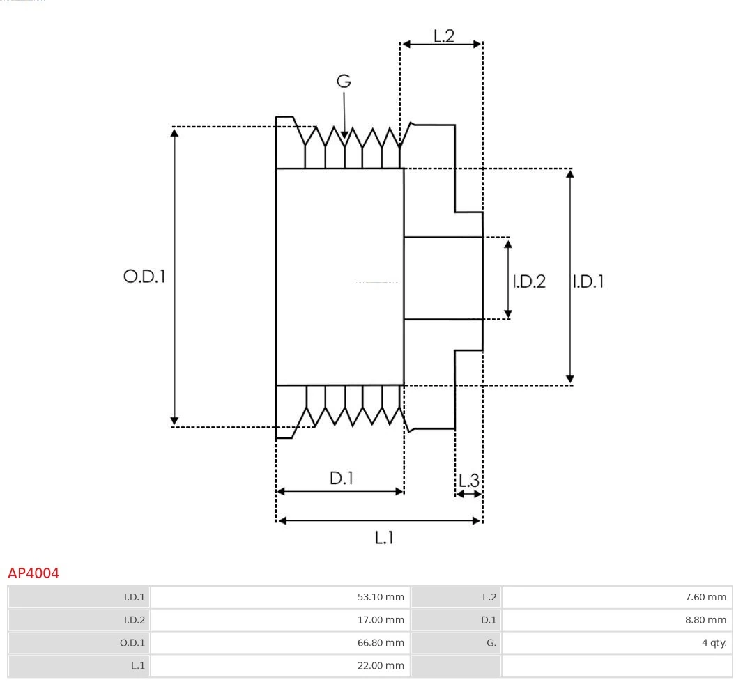 Koło pasowe alternatora Ford Scorpio 2 GFR, GGR