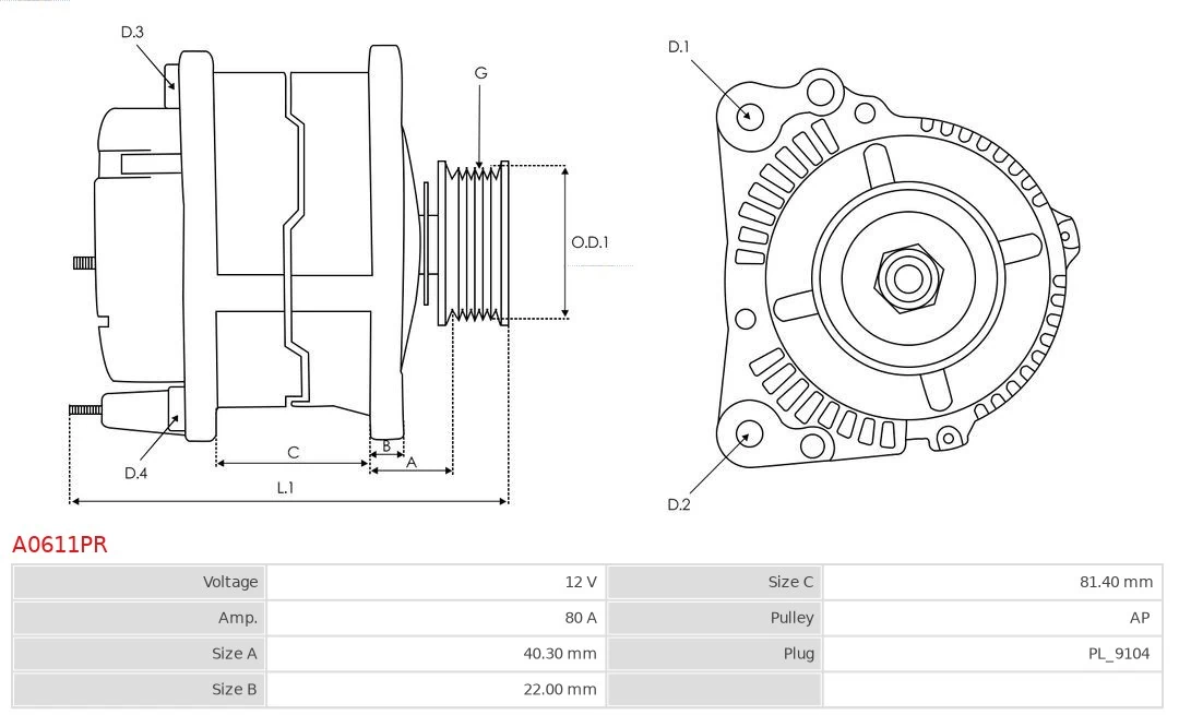Alternator Nissan Primera 