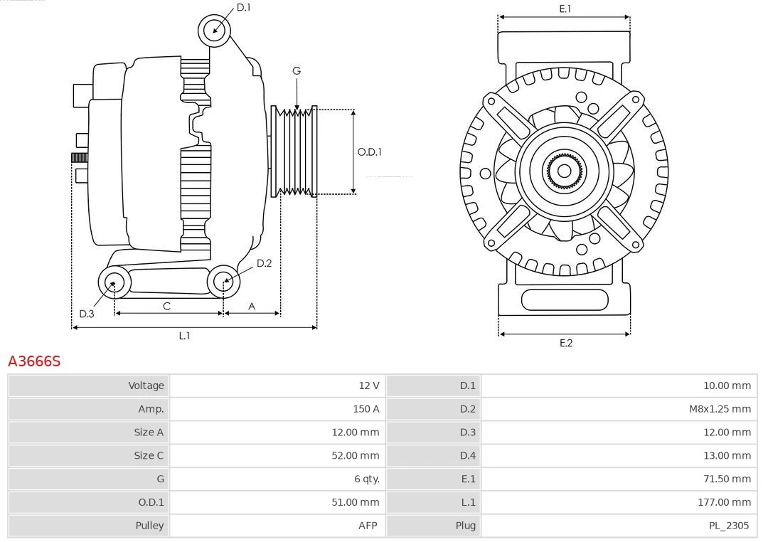 Alternator Ford Escape II SUV (DM2) (2012 - 2019) cena, od 160,84 USD