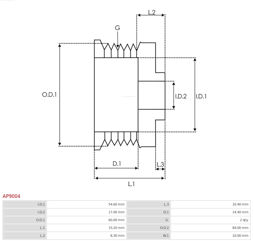 Koło pasowe alternatora Hyundai H100 
