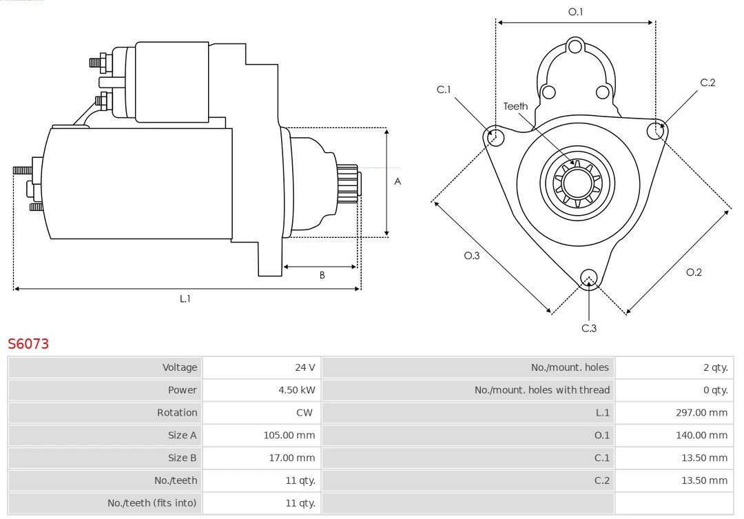 Rozrusznik 281004709184 Toyota