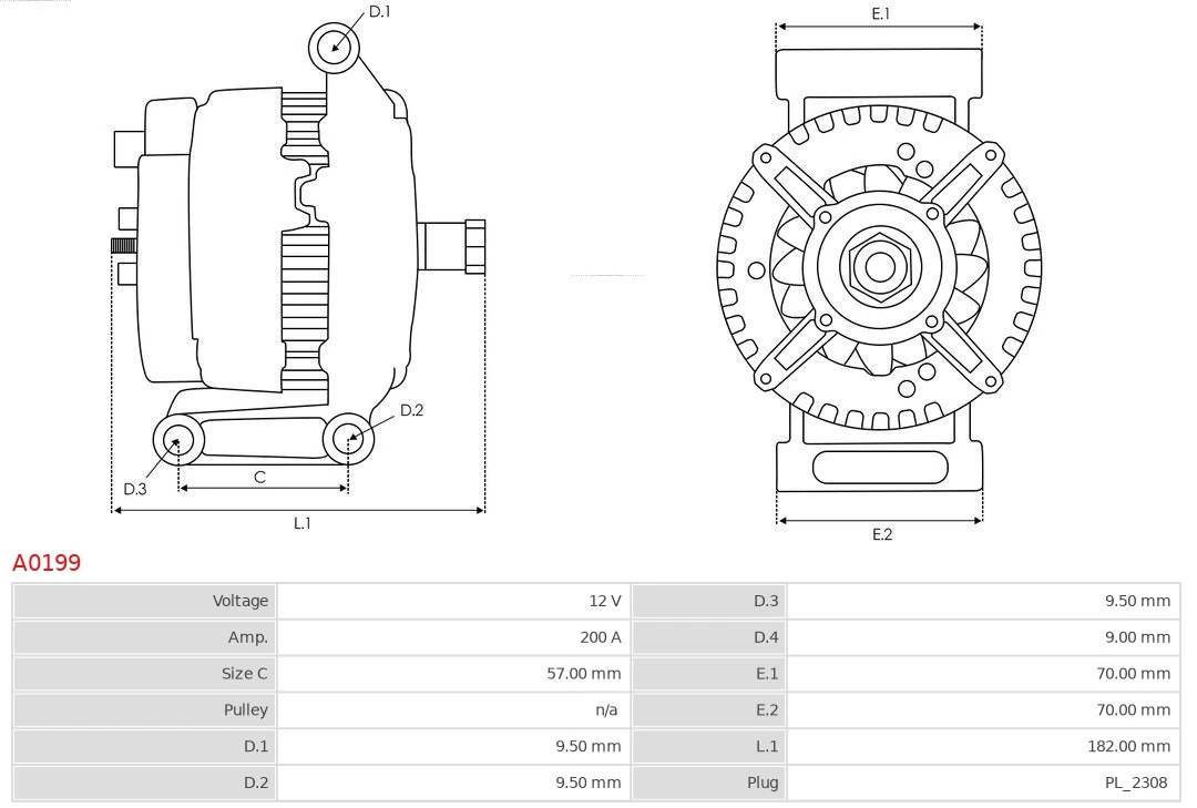 Alternator As-pl A0199