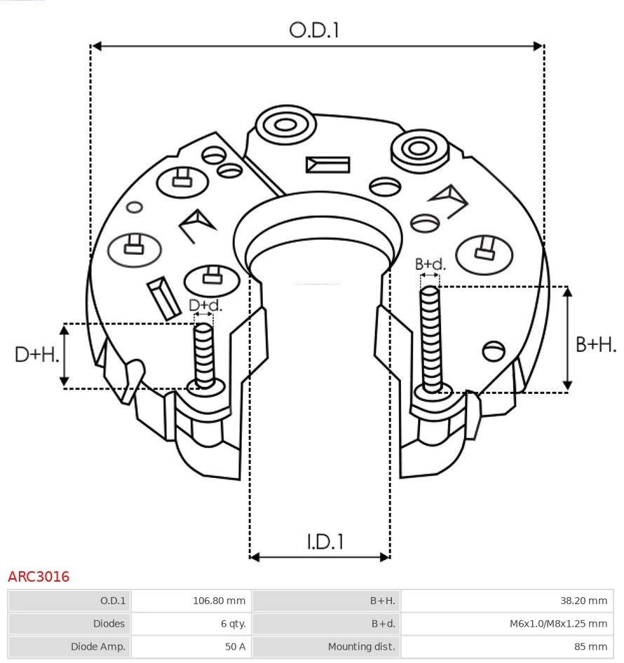 Mostek prostowniczy alternatora = Moster diodowy alternatora Renault Megane SCENIC
