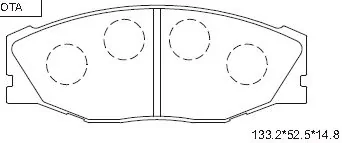 Klocki hamulcowe Toyota T100