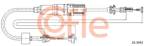 Do koszyka Linka sprzęgła Seat Inca  6K9