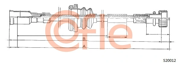 Linka prędkościomierza Opel Vectra 86, 87