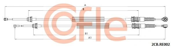 Linka dźwigni zmiany biegów podwójna Dacia Logan I