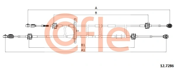 Linka dźwigni zmiany biegów podwójna do Fiat Doblo II 263