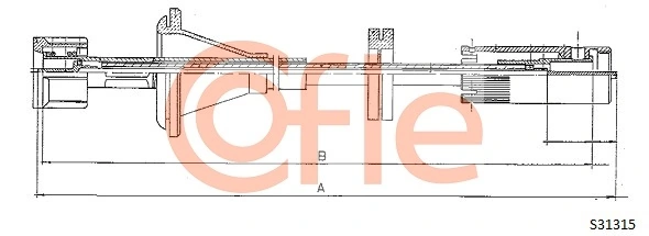 Linka prędkościomierza Audi 100 44, 44Q