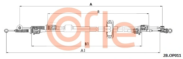Linka dźwigni zmiany biegów podwójna Fiat/Alfa/Lancia 6000618599
