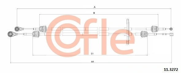 Linka dźwigni zmiany biegów podwójna do Fiat Fiorino  225