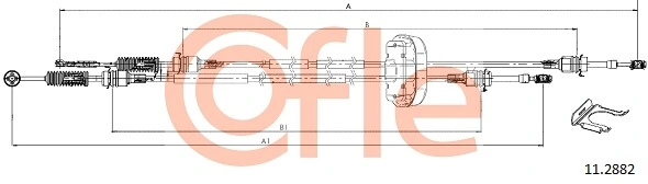 3444500QAH Nissan/Infiniti Linka dźwigni zmiany biegów podwójna