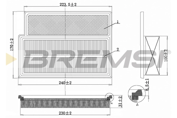 FA1350 Bremsi
