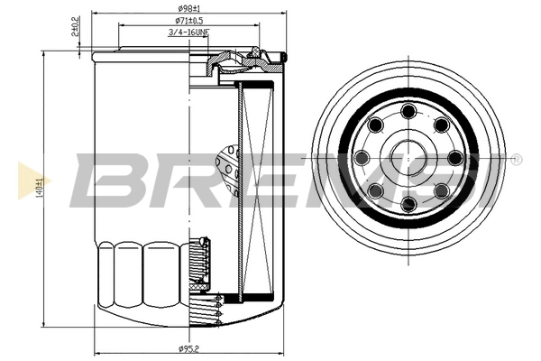 Filtr oleju Foton LF701