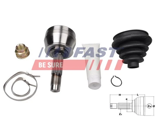 Przegub homokinetyczny przedni zewnętrzny 77366003 Fiat/Alfa/Lancia