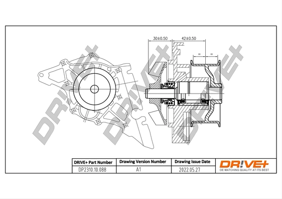 Pompa chłodząca wodna do Daihatsu Terios J100, J102, J122