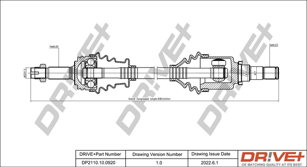 Półoś napędowa przednia prawa Citroen C1 I hatchback (PM, PN) (2005 - 2014) cena, od 79,59 USD