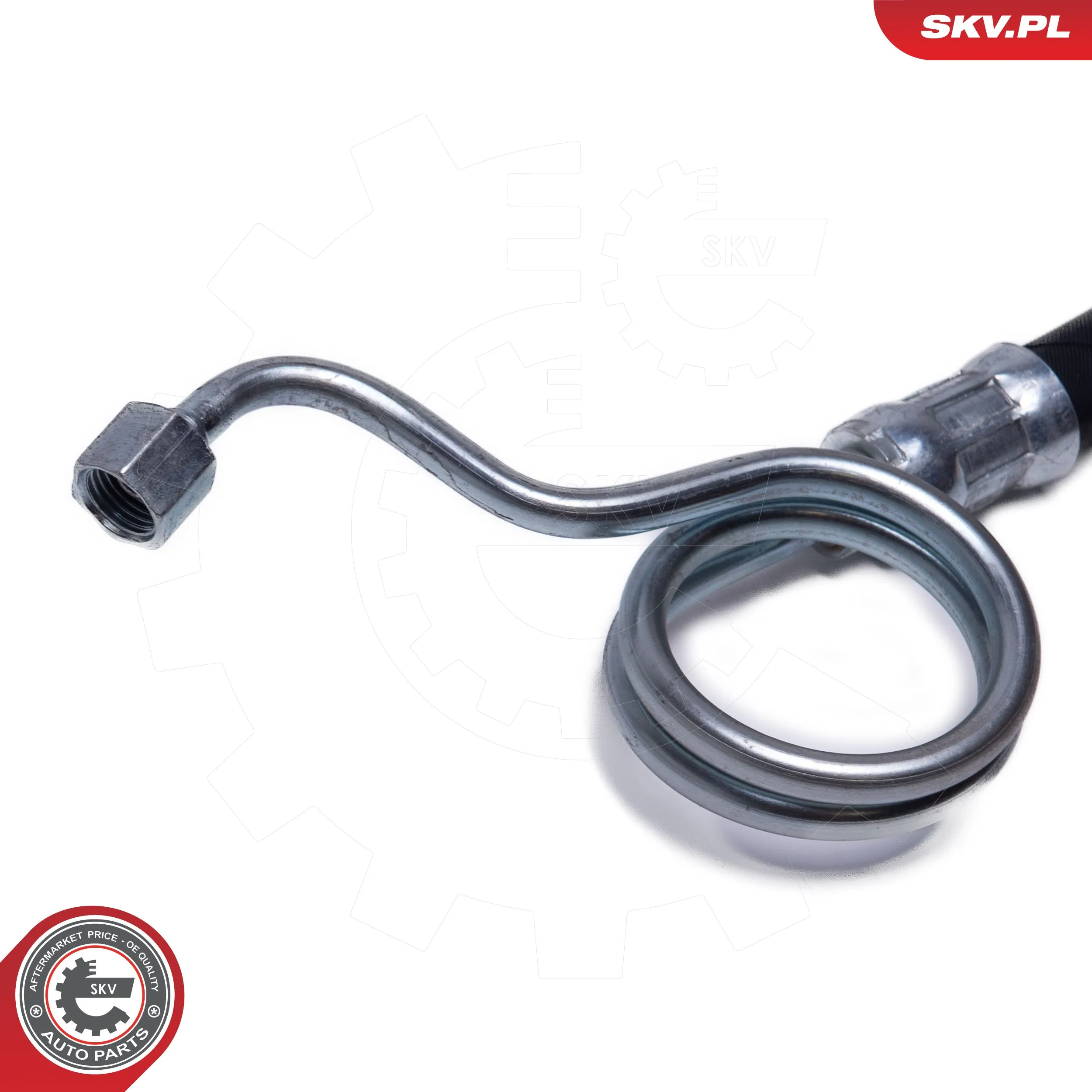 Do koszyka Przewód hydraulicznego układu wspomagania wysokiego ciśnienia, od pompy do maglownicy (mechanizmu) Mercedes E  W124