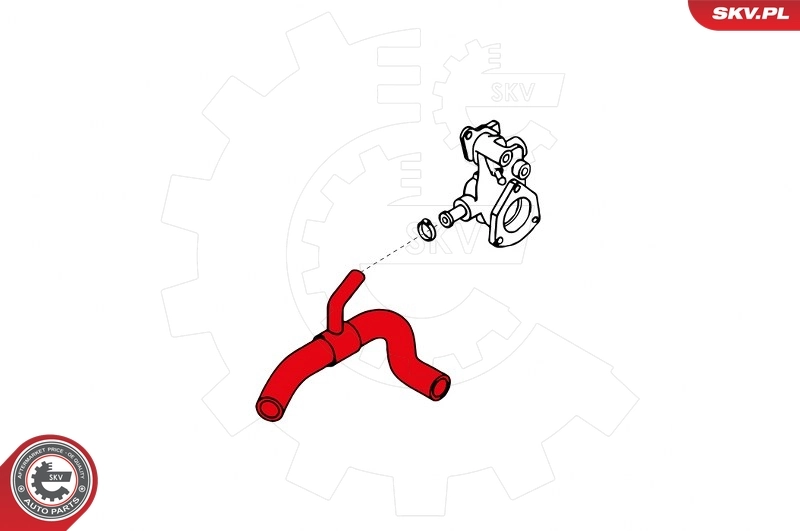 Przewód (króciec) układu chłodzenia Ford Fiesta GFJ