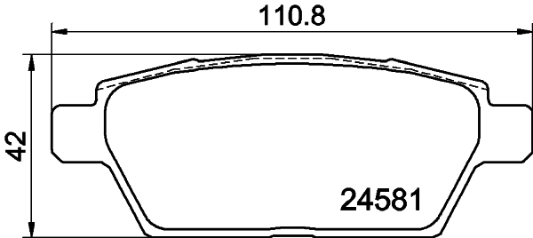 Okładziny (klocki) do hamulców tarczowych tylne 6E5Z2200B Ford