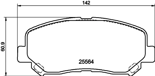 Klocki hamulcowe przednie tarczowe Mazda CX-5 I SUV (KE, GH) (2011 - 2017) cena, od 29,83 USD