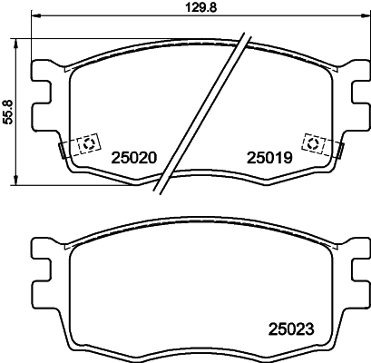  Klocki hamulcowe przednie tarczowe Hyundai Accent 3