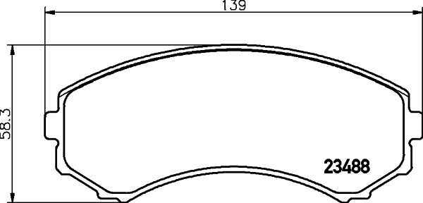 Do koszyka 897287263 Isuzu Klocki hamulcowe przednie tarczowe