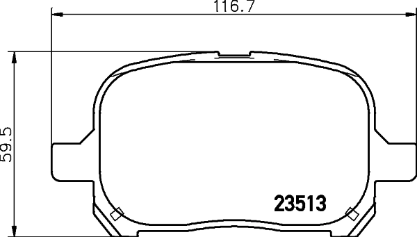 Klocki hamulcowe przednie tarczowe Toyota Previa 