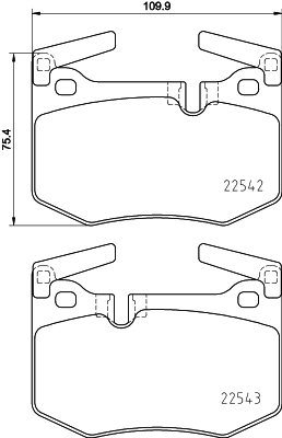 Do koszyka Klocki hamulcowe przednie tarczowe Lexus RX 330/350 U3