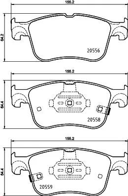 Klocki hamulcowe przednie tarczowe Ford Focus IV