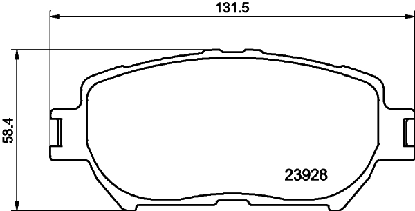 Klocki hamulcowe przednie tarczowe Toyota Camry V sedana (V30) (2001 - 2006) cena, od 25,47 USD