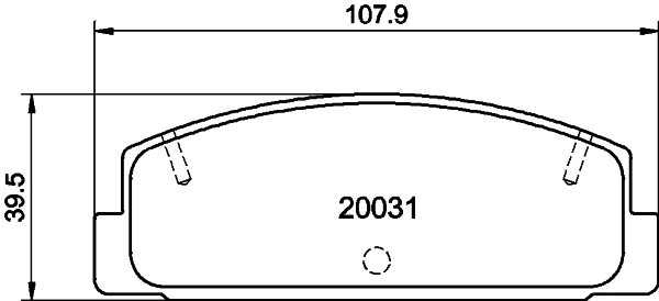 Okładziny (klocki) do hamulców tarczowych tylne Mazda 323 S IV