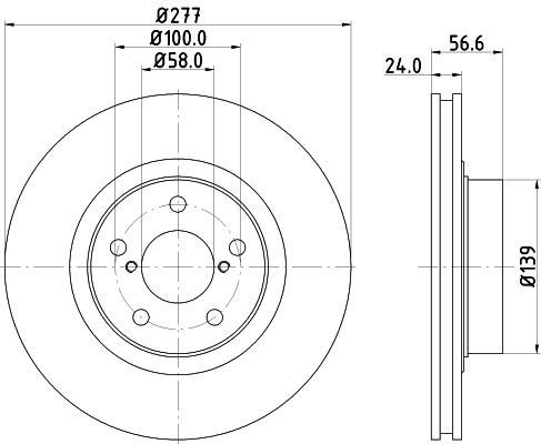 Do koszyka SU00300585 Toyota Tarcza hamulcowa przednia